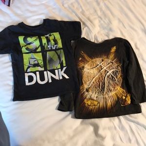 Two basketball shirts boys XS